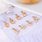 156Pcs/6 Sets Gold Letter Charms with 200Pcs Open Jump Rings for Jewelry Making, Alphabet A-Z Pendants for DIY Bracelet Necklace Craft Projects